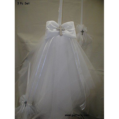 The Cross Baptism Christening Candle ~ Unisex