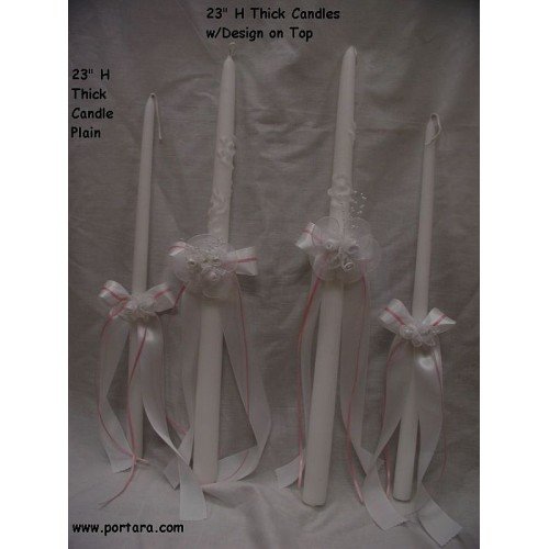 Wedding Candle Set with a Little Color ~ Lambades Wedding Candle Set with a Little Color ~ Lambades