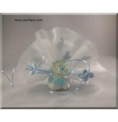 Baby Blue Pacifier Organdy Favor