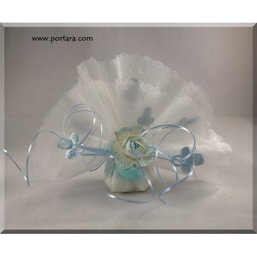 Baby Blue Pacifier Organdy Favor