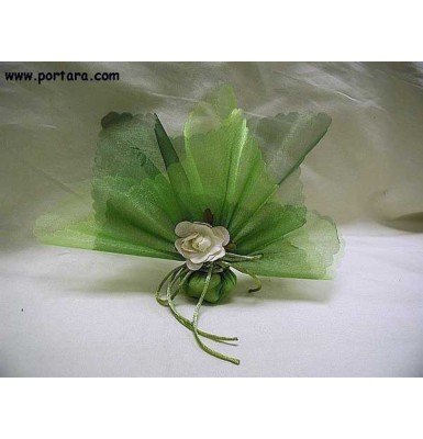  Pure Organza Green Bomboniere Favor Idea