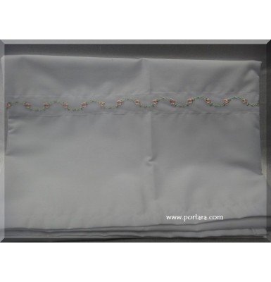 Girls White Cotton Oil Sheet 