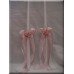 Organdy Beauty Wedding Candles for the Bride and the Groom