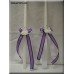 Organdy Beauty Wedding Candles for the Bride and the Groom