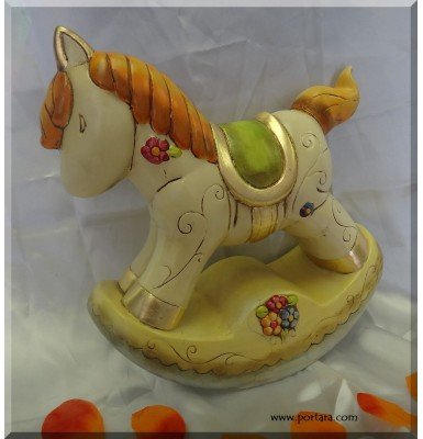 Beautiful Porcelain Rocking Horse Centerpiece or Gift Idea Beautiful Porcelain Rocking Horse Centerpiece or Gift Idea