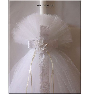 Luxurious Beauty Christening Baptism Candle ~ Lambatha